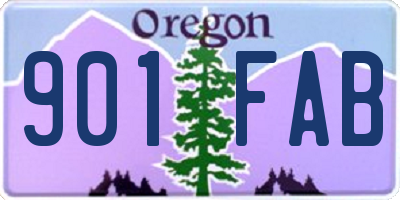 OR license plate 901FAB