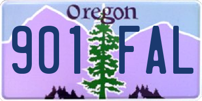 OR license plate 901FAL