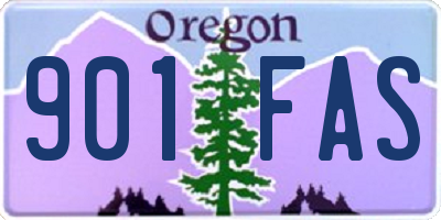 OR license plate 901FAS