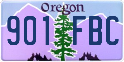 OR license plate 901FBC