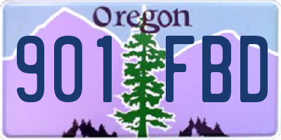 OR license plate 901FBD