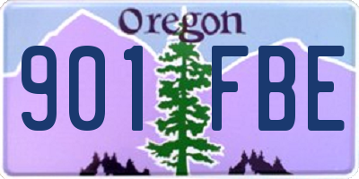 OR license plate 901FBE