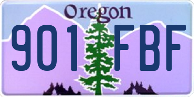 OR license plate 901FBF