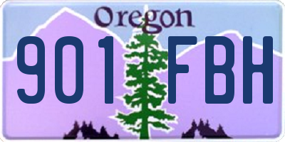 OR license plate 901FBH