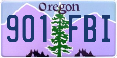 OR license plate 901FBI
