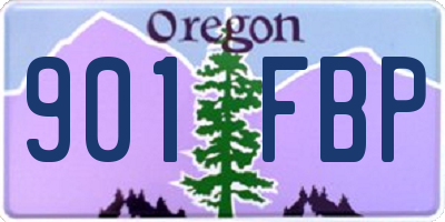 OR license plate 901FBP