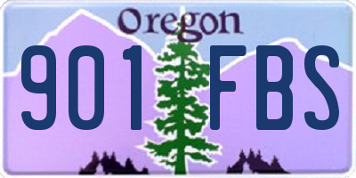 OR license plate 901FBS