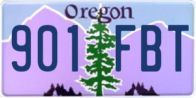 OR license plate 901FBT