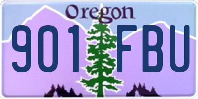 OR license plate 901FBU