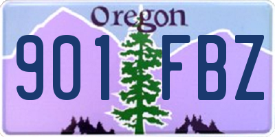 OR license plate 901FBZ