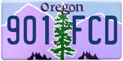 OR license plate 901FCD