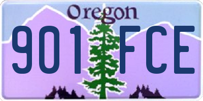 OR license plate 901FCE