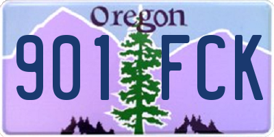 OR license plate 901FCK