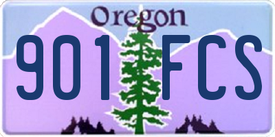 OR license plate 901FCS