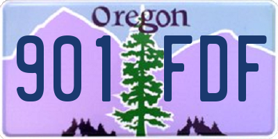 OR license plate 901FDF