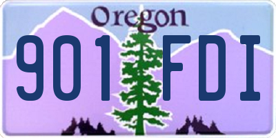 OR license plate 901FDI