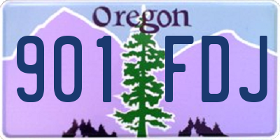 OR license plate 901FDJ