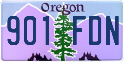 OR license plate 901FDN