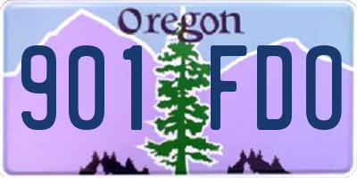 OR license plate 901FDO
