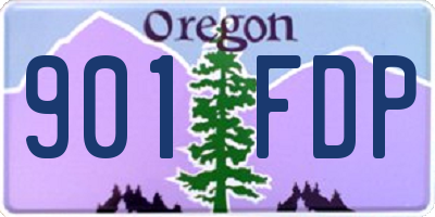 OR license plate 901FDP