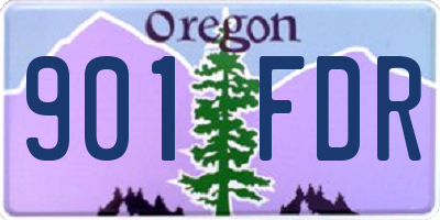 OR license plate 901FDR