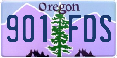 OR license plate 901FDS