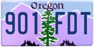 OR license plate 901FDT