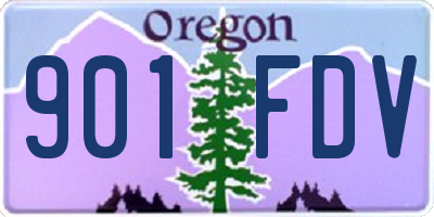 OR license plate 901FDV