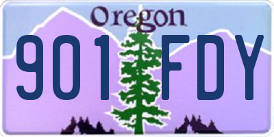 OR license plate 901FDY