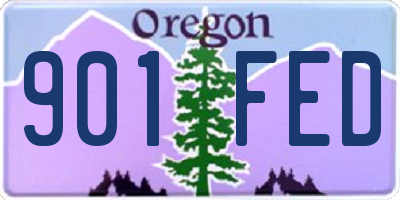 OR license plate 901FED