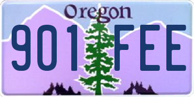 OR license plate 901FEE