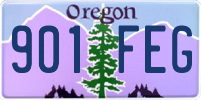 OR license plate 901FEG