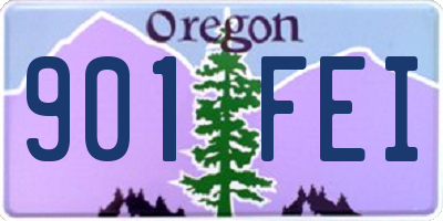 OR license plate 901FEI