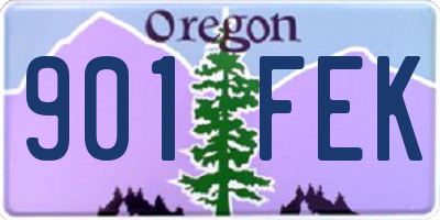 OR license plate 901FEK