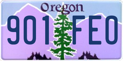OR license plate 901FEO