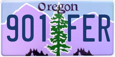 OR license plate 901FER