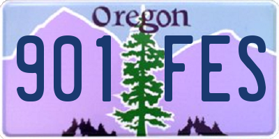 OR license plate 901FES