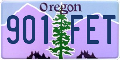 OR license plate 901FET