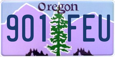 OR license plate 901FEU