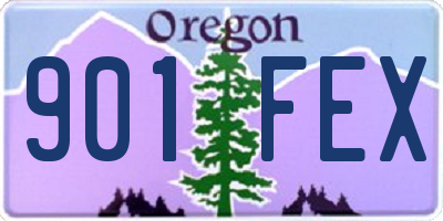 OR license plate 901FEX