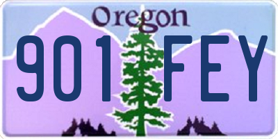 OR license plate 901FEY