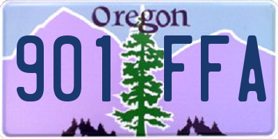 OR license plate 901FFA