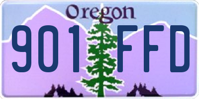OR license plate 901FFD