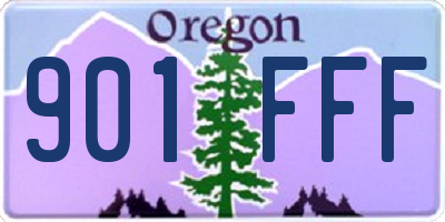 OR license plate 901FFF