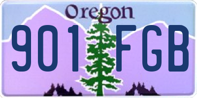 OR license plate 901FGB