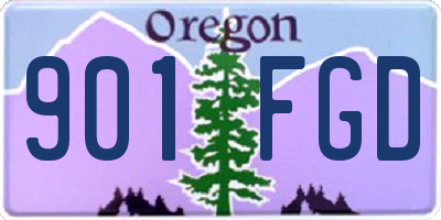 OR license plate 901FGD