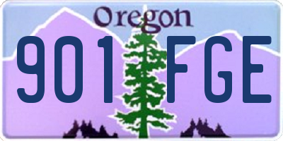 OR license plate 901FGE