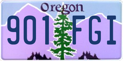 OR license plate 901FGI