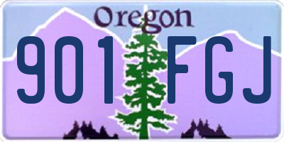 OR license plate 901FGJ