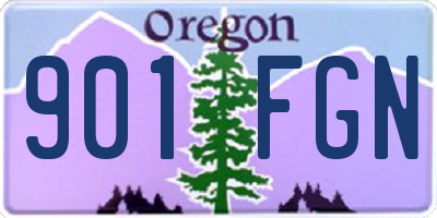 OR license plate 901FGN